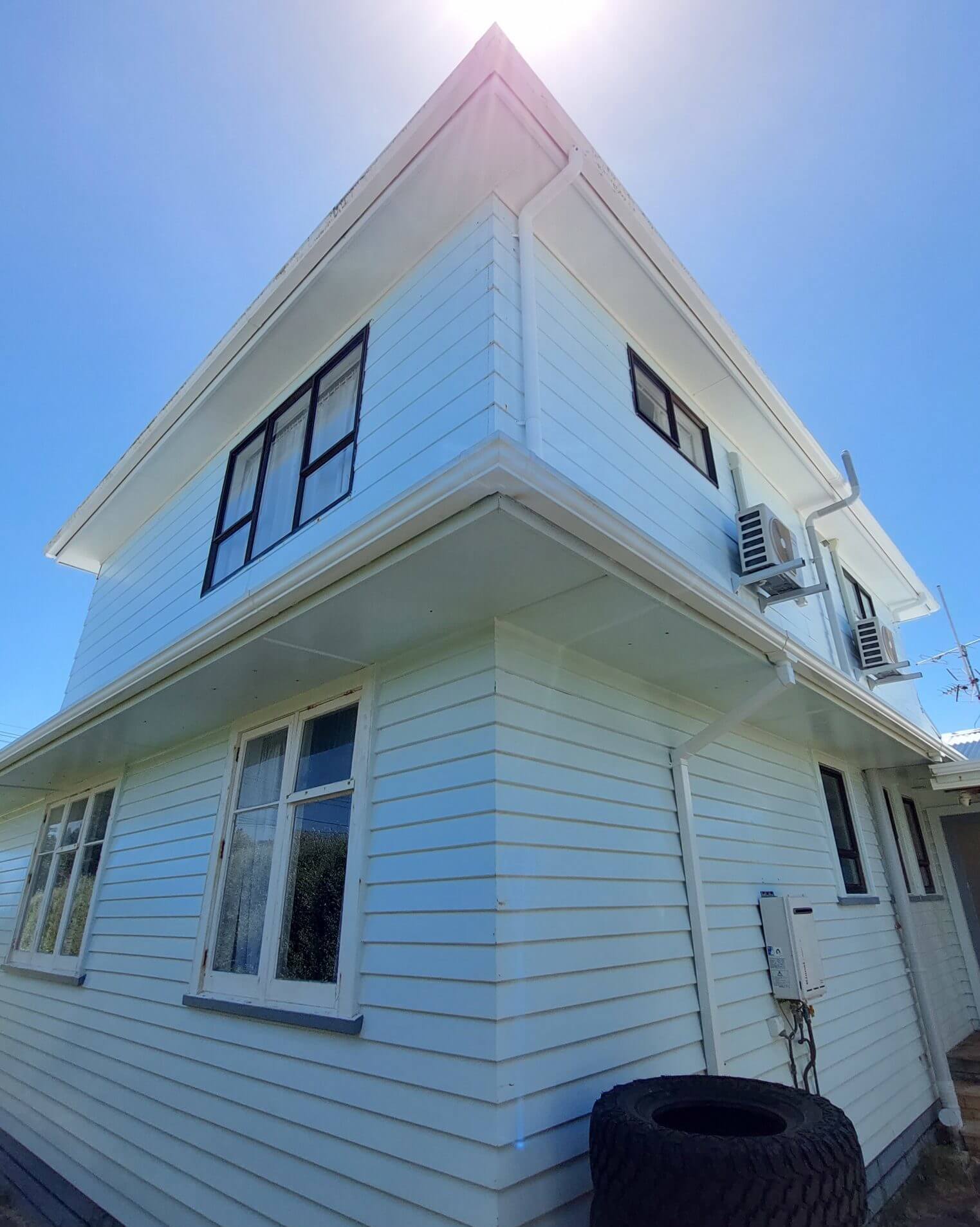 Freshly washed house by Woosh Exterior Cleaning Taranaki