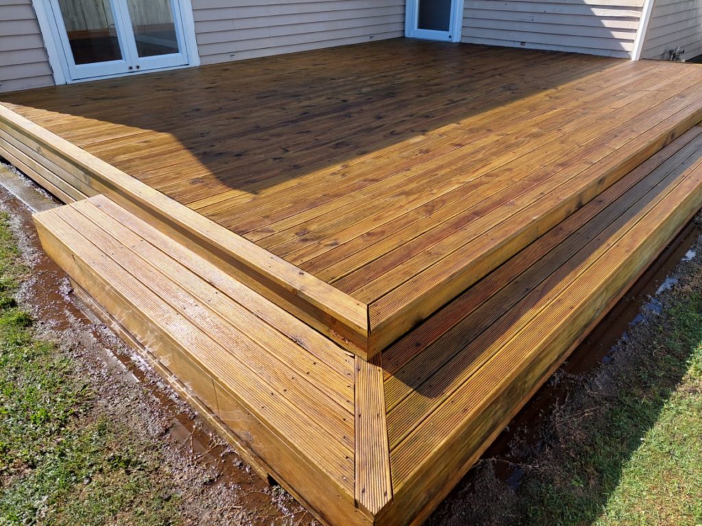 Cleaned Deck by Woosh Exterior Cleaning Taranaki