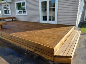 Cleaned Deck by Woosh Exterior Cleaning Taranaki