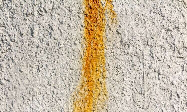 remove rust stains from walls and concrete woosh exterior cleaning