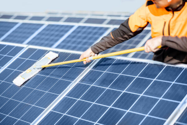 Professional solar panel cleaning in taranaki woosh exterior cleaning