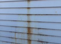 Rust Stains from Old Plumbing