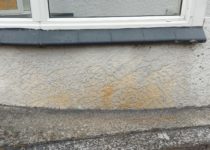 Rust Staining from Leaking Gutters