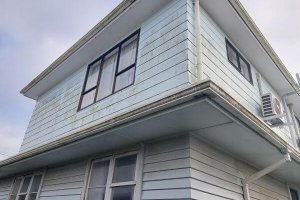 Before a professional Woosh house wash